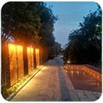 公園雕塑景觀(guān)亮化怎樣做？——洗墻燈如何安裝固定？